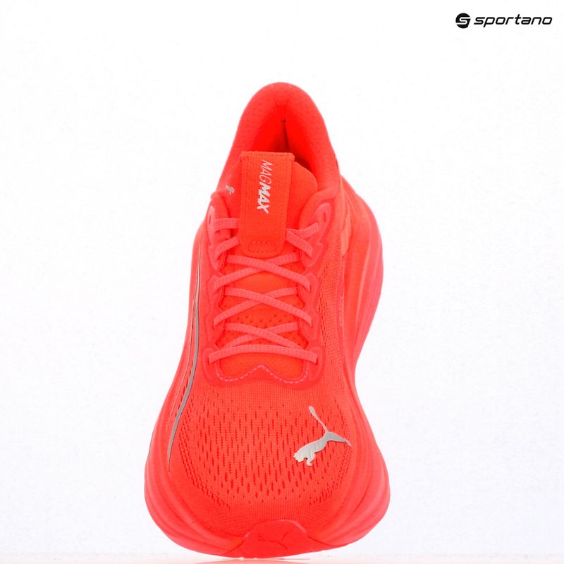 Women's running shoes PUMA MagMax Nitro glowing red/puma silver 11