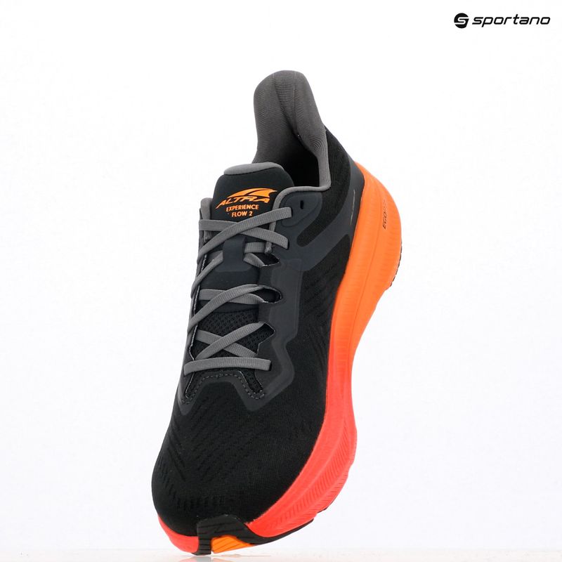Men's Altra Experience Flow 2 black orange running shoes 9