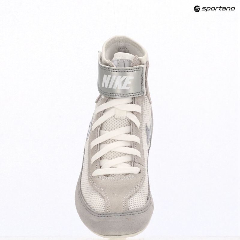 Nike Speedsweep VII children's wrestling shoes white/metallic silver 9