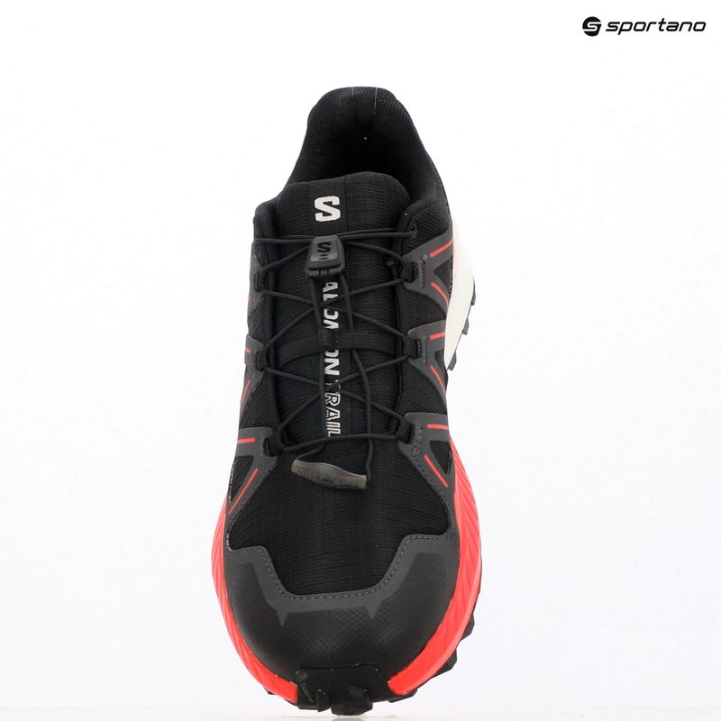 Men's running shoes Salomon Speedcross Peak black/asphalt/fiery red 9