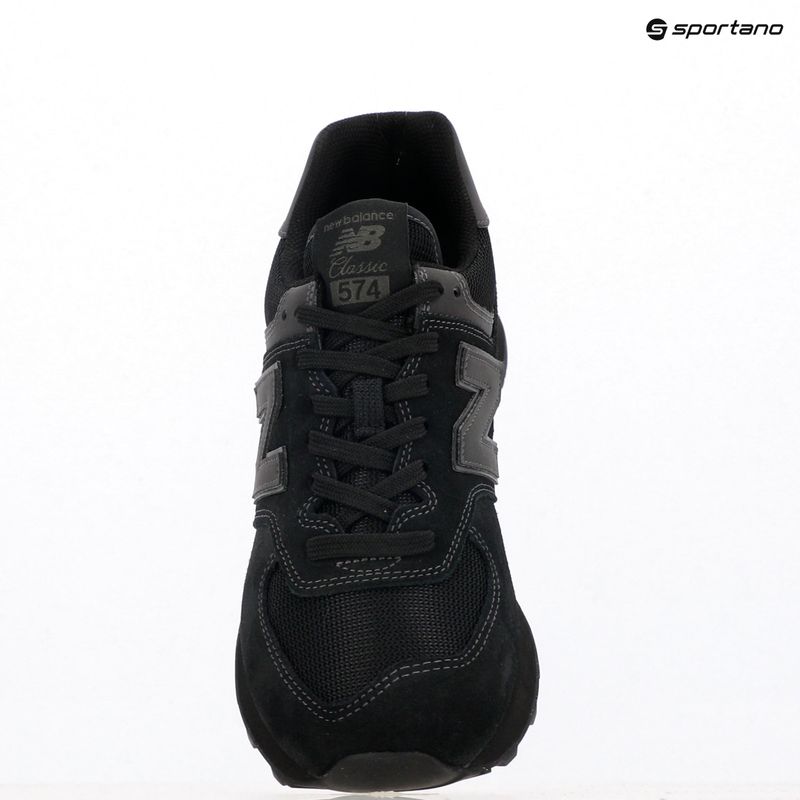 Men's New Balance 574 black shoes 9