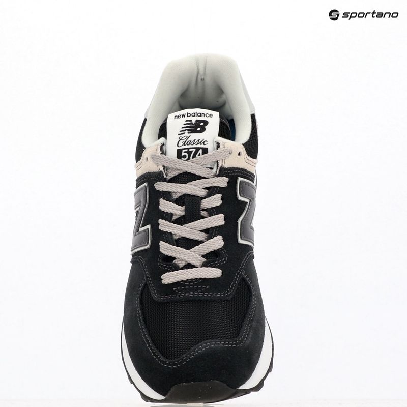 Men's New Balance 574 black shoes 9