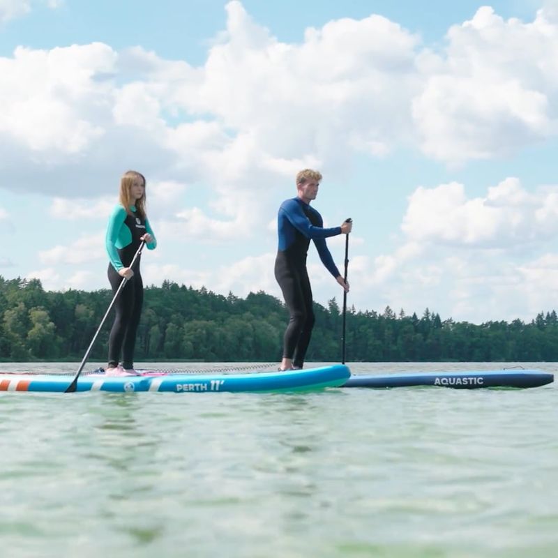 Inflatable board set SUP AQUASTIC Perth Pro 11'2" all-round blue 27