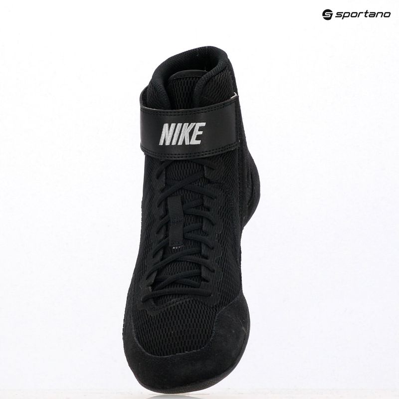 Nike Speedsweep VIII wrestling shoe black/white/black/wolf grey 9