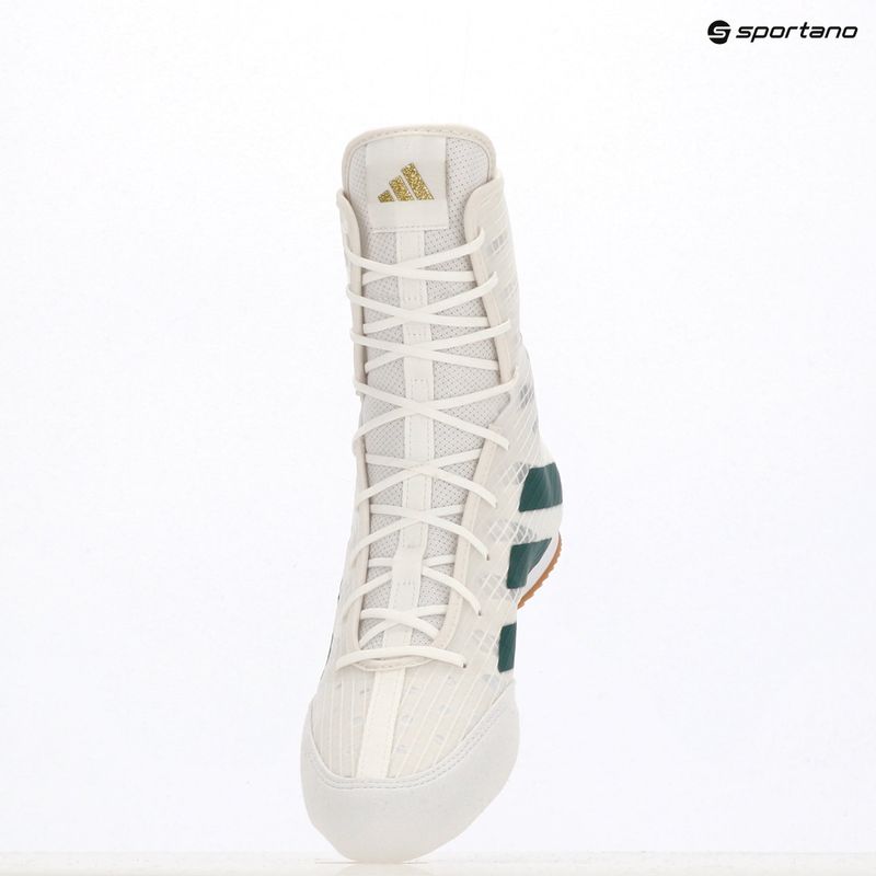 adidas Box Hog 4 cloud white/collegiate green/core black boxing shoes 19