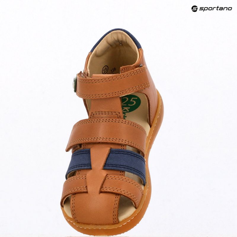 Kickers Kick Pod camel/navy children's sandals 9