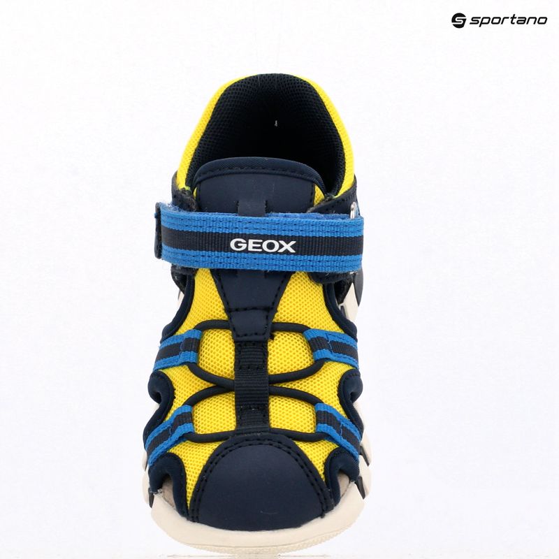 Children's sandals Geox Iupidoo navy/fluo yellow 9