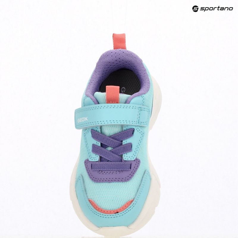 Geox Loftus sea green/lilac children's shoes 17