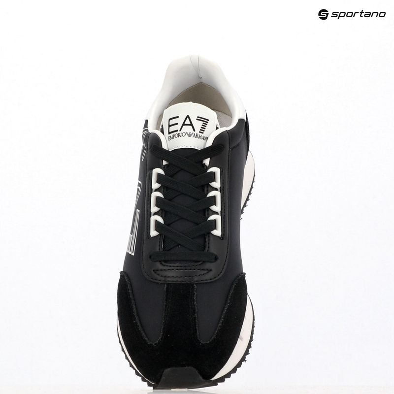 EA7 Emporio Armani Black & White Vintage blk/white/blk eagle shoes 12