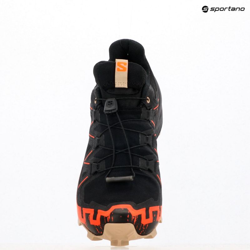 Men's running shoes Salomon Speedcross 6 GTX black/shocking orange/white pepper 15