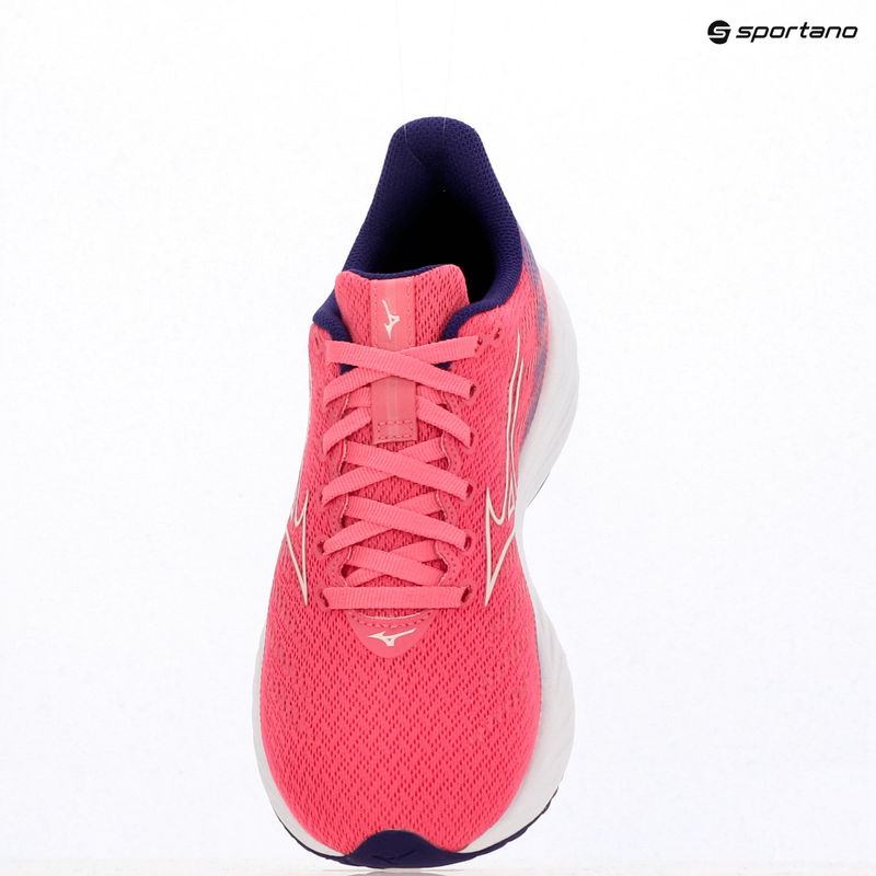 Children's running shoes Mizuno Enerzy Rider Jr camelliarose/ snowwhite/violiet 9
