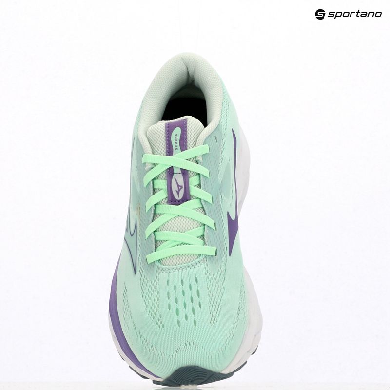 Women's running shoes Mizuno Wave Serene neo mint/paisley purple/citadel 9