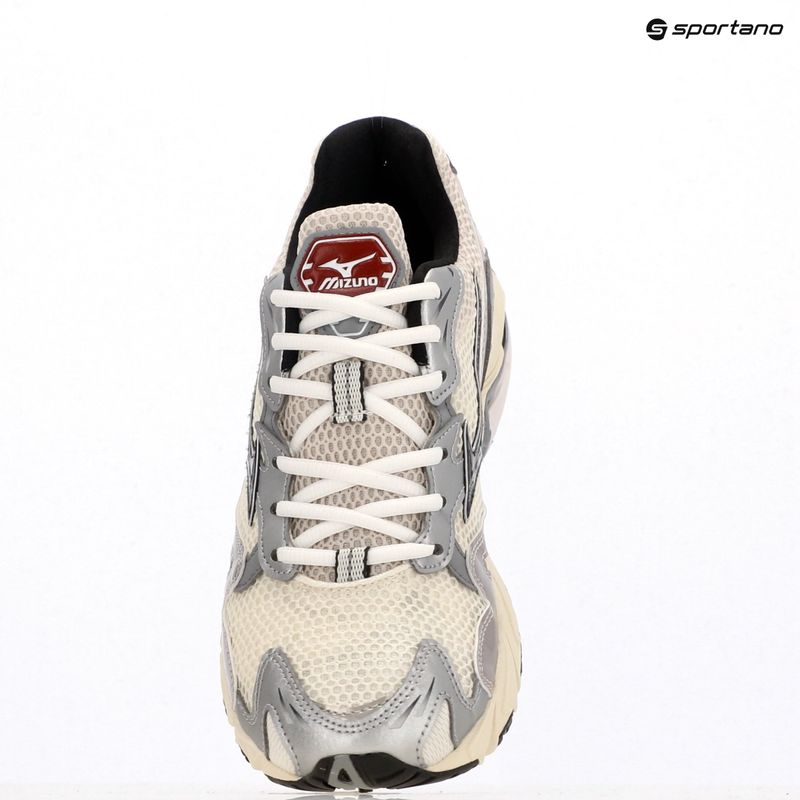 Men's shoes Mizuno Wave Rider 10 mizuno snow white/black sand/ryth red 10