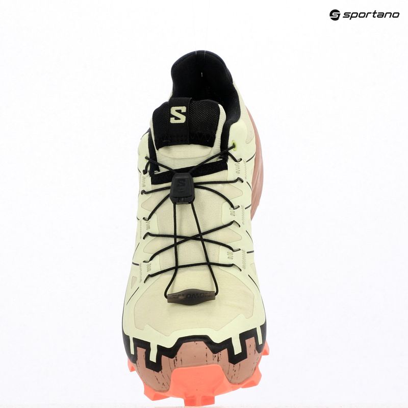 Women's running shoes Salomon Speedcross 6 GTX lime cream/mahogany rose/black 12