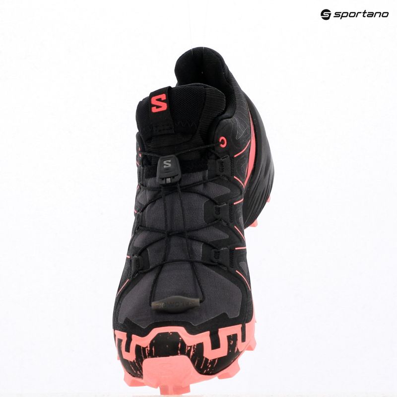 Women's running shoes Salomon Speedcross 6 GTX nine iron/black/flamingo pink 10