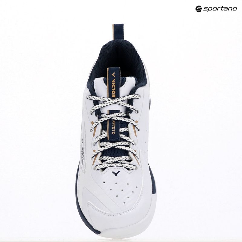 Men's badminton shoes VICTOR A970TD AX bright white/light gold 13