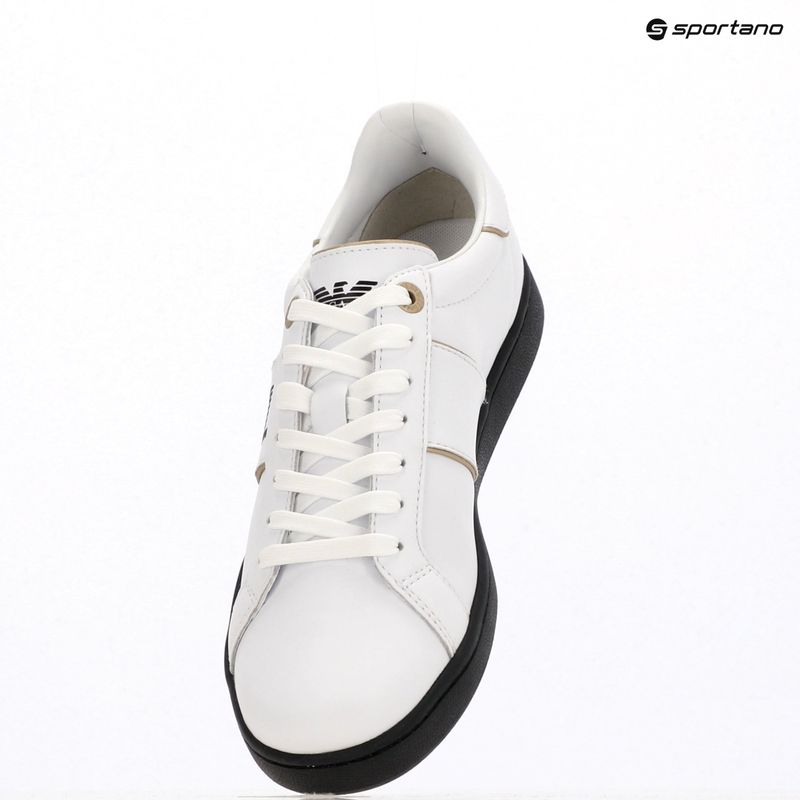 EA7 Emporio Armani Classic Logo white/gold/black shoes 12