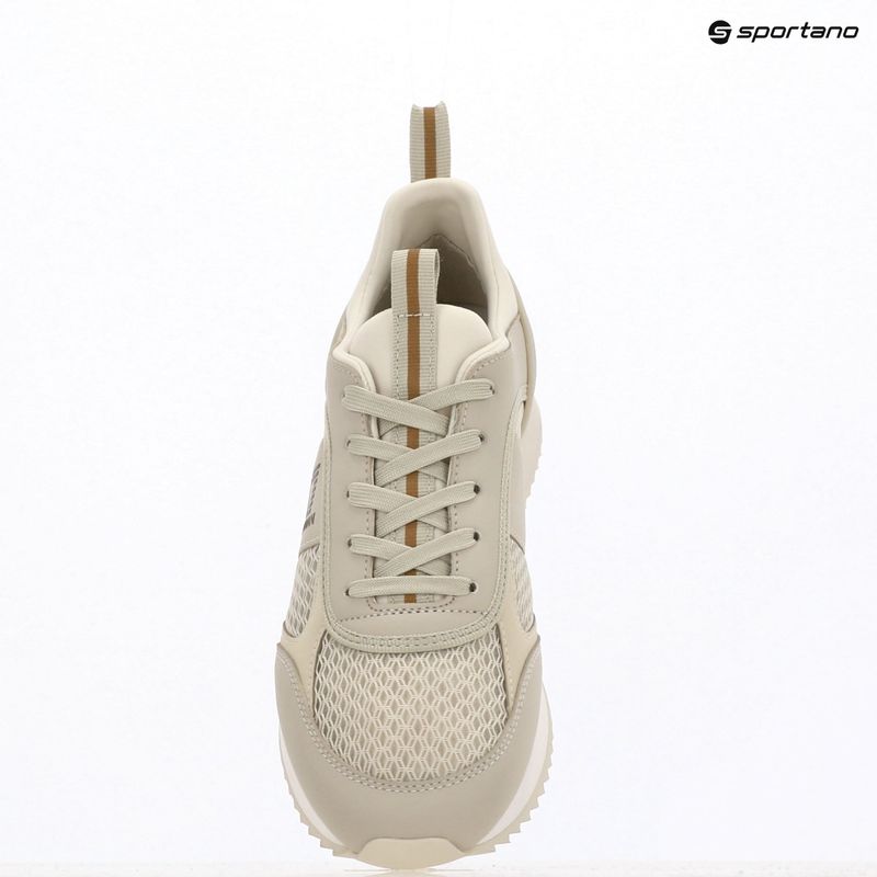EA7 Emporio Armani Black & White Laces silver birch/gold shoes 12