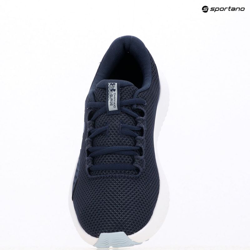 Women's running shoes Under Armour Charged Surge 4 washed navy/blue calm/metallic blue calm 9