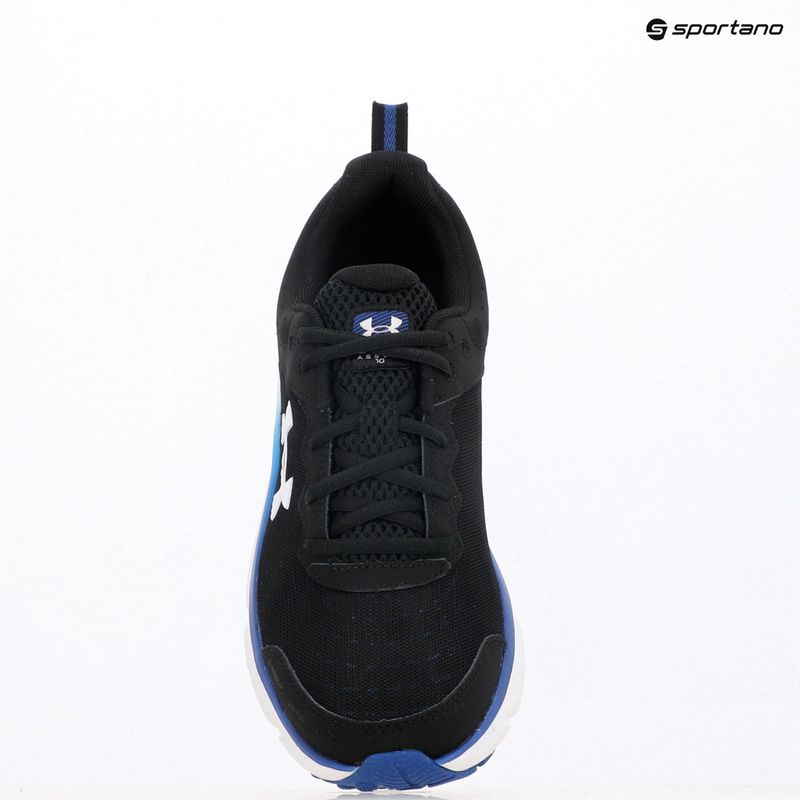 Men's running shoes Under Armour Charged Assert 10 black/royal/white 9