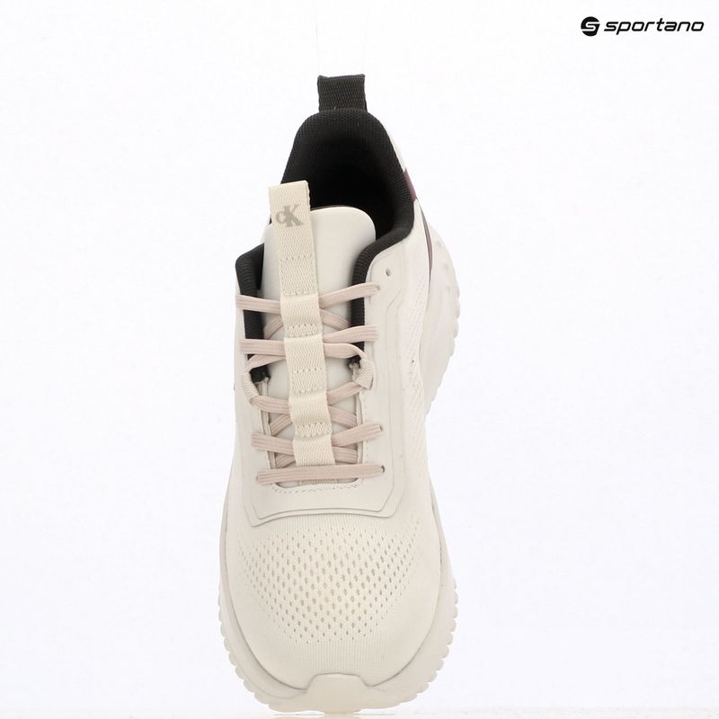 Women's shoes Calvin Klein YW0YW01992 Eva Runner Drawstring Mix MG lily white/beluga/new maroon 9