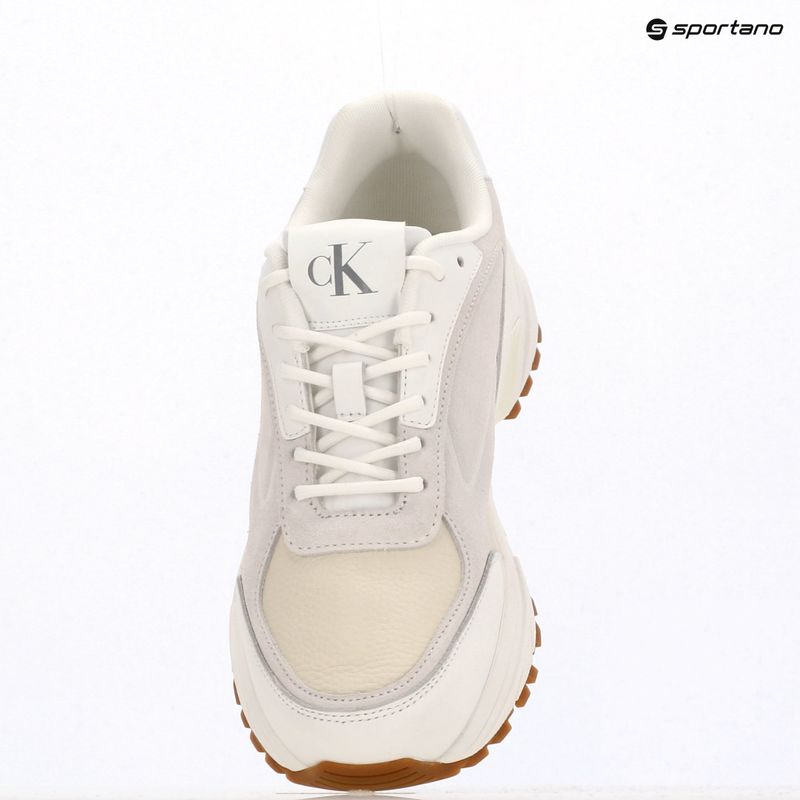 Men's shoes Calvin Klein YM0YM01289 Hike Runner HF Leather Mix bright white/creamy white/eggshell 9