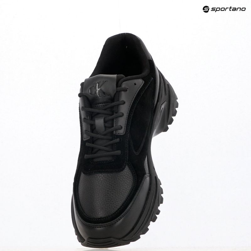 Men's shoes Calvin Klein YM0YM01289 Hike Runner HF Leather Mix triple black 9