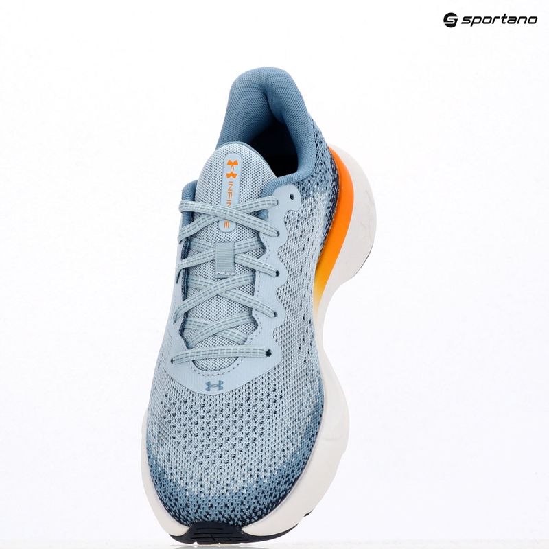 Men's running shoes Under Armour Infinite blue calm/blue smoke/squad orange 9
