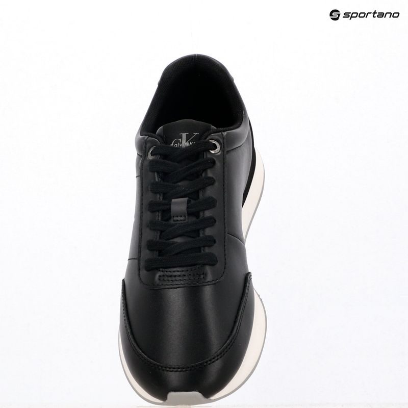 Women's shoes Calvin Klein YW0YW01942 Retro Runner Lace Up Leather MG black/formal gray 9