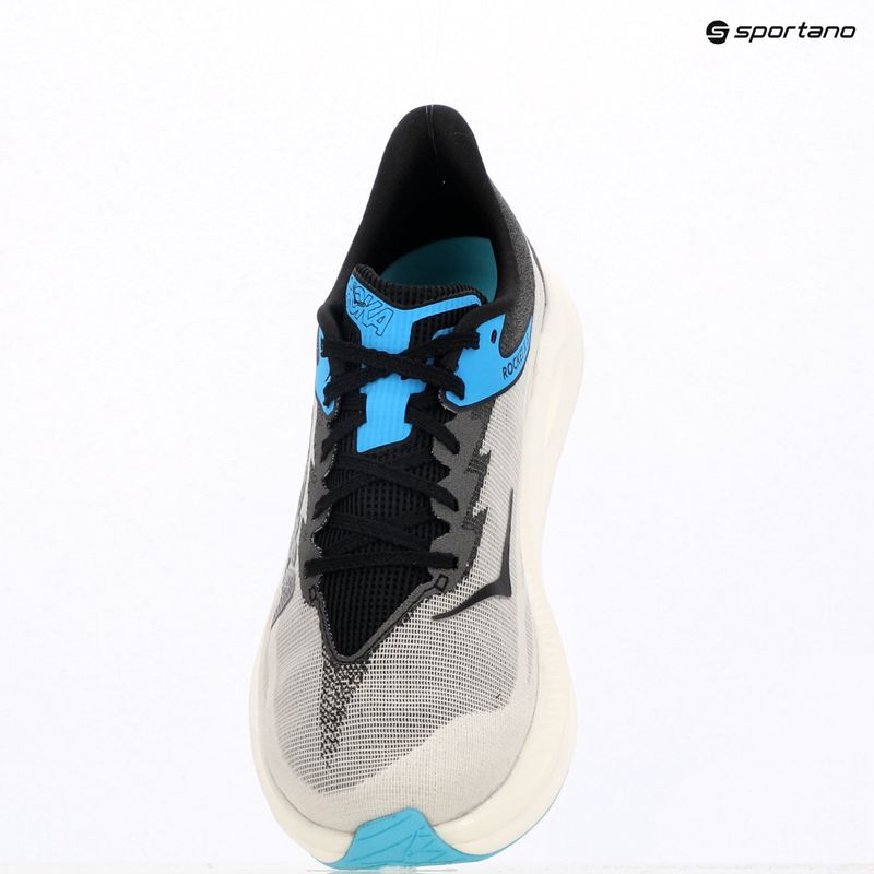 Running shoes HOKA Rocket X 3 white/black 15