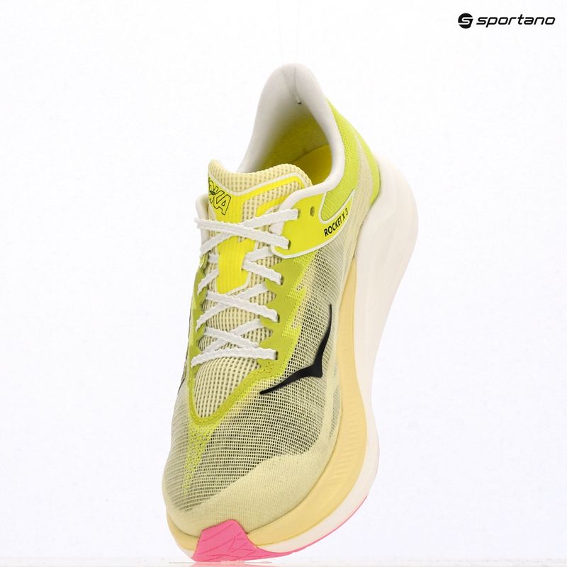 Running shoes HOKA Rocket X 3 sunlight/neon hoka citrus 13