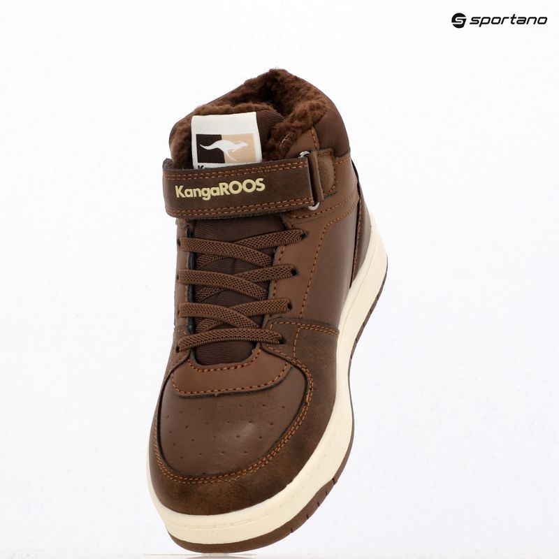 KangaROOS K-CP Bound Mid EV slate black/blond wood children's shoes 9