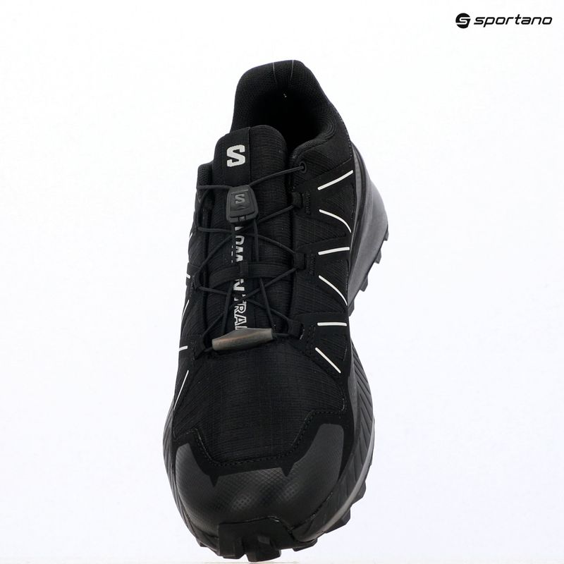 Men's running shoes Salomon Speedcross Peak black/black/glacier gray 10