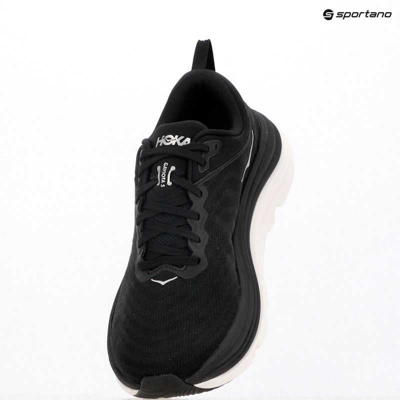 Men's running shoes HOKA Gaviota 5 Wide black/white 9