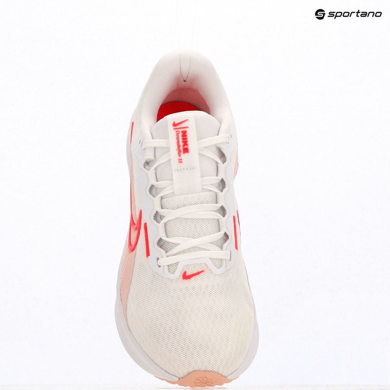 Women's running shoes Nike Downshifter 13 astronomy white / bright crimson / washed coral 12