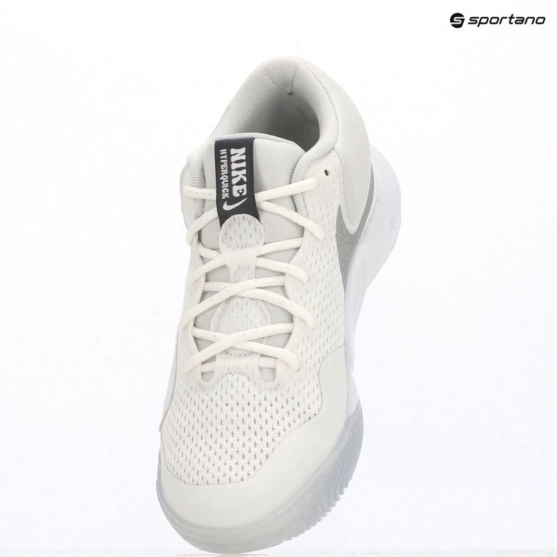 Volleyball shoes Nike Hyperquick Court Flight SE summit white/metallic silver/pure platinum 9