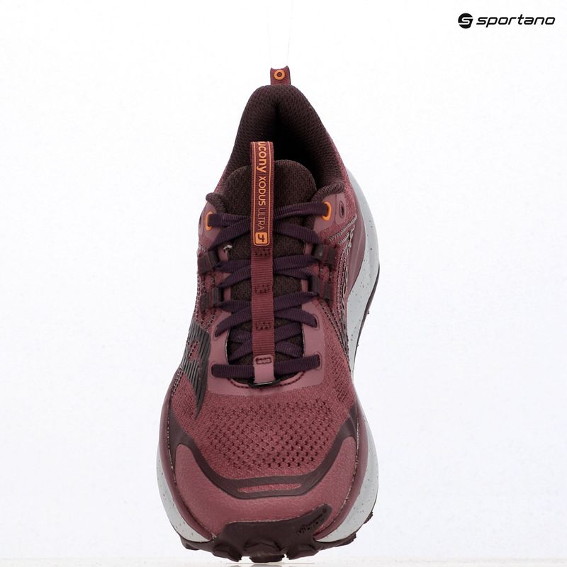 Women's running shoes Saucony Xodus Ultra 4 terra/wine 16