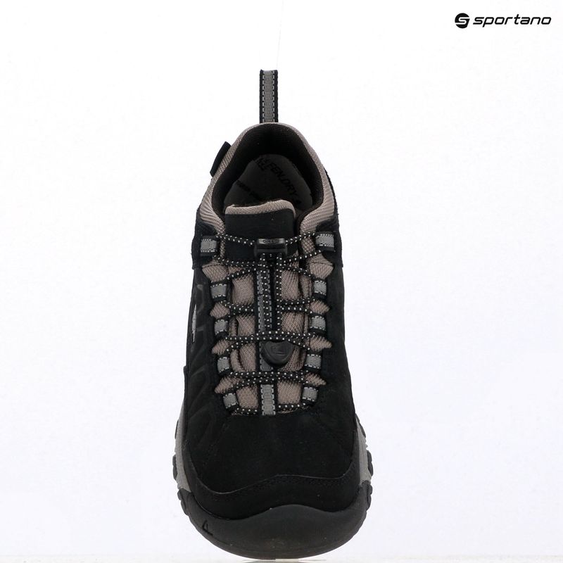 Children's trekking boots KEEN Targhee IV Low Waterproof black/steel grey 9