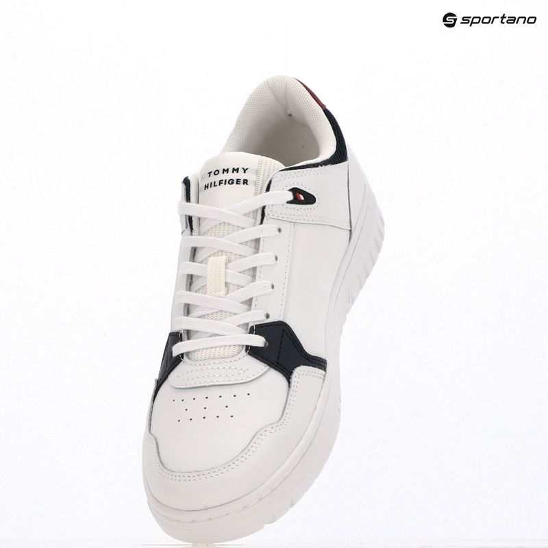 Men's Tommy Hilfiger Basket Core Lite Lth Mix white shoes 9