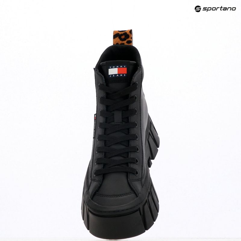 Women's shoes Tommy Jeans Vulc Flatform Leopard black 9