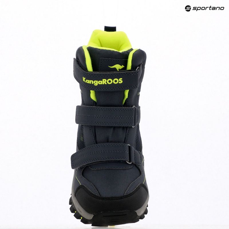 KangaROOS K-Robi KTX children's snow boots dark navy/lime 9