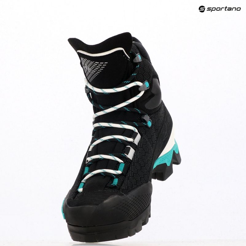 Women's mountaineering boots La Sportiva Aequilibrium ST GTX black/aqua 9
