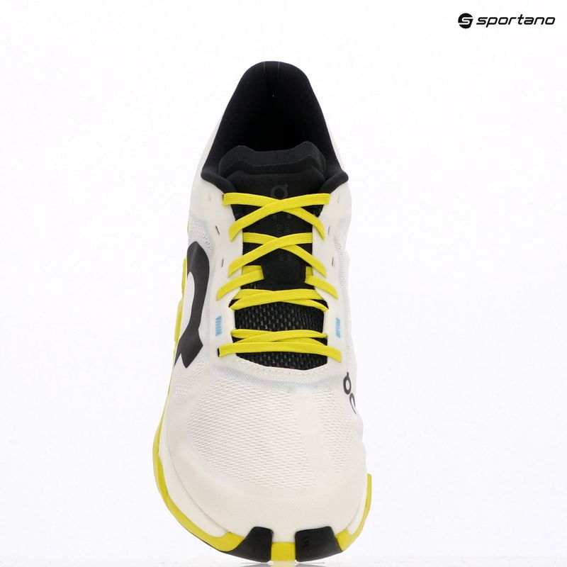 Men's On Cloudflow 5 white/lime running shoes 16