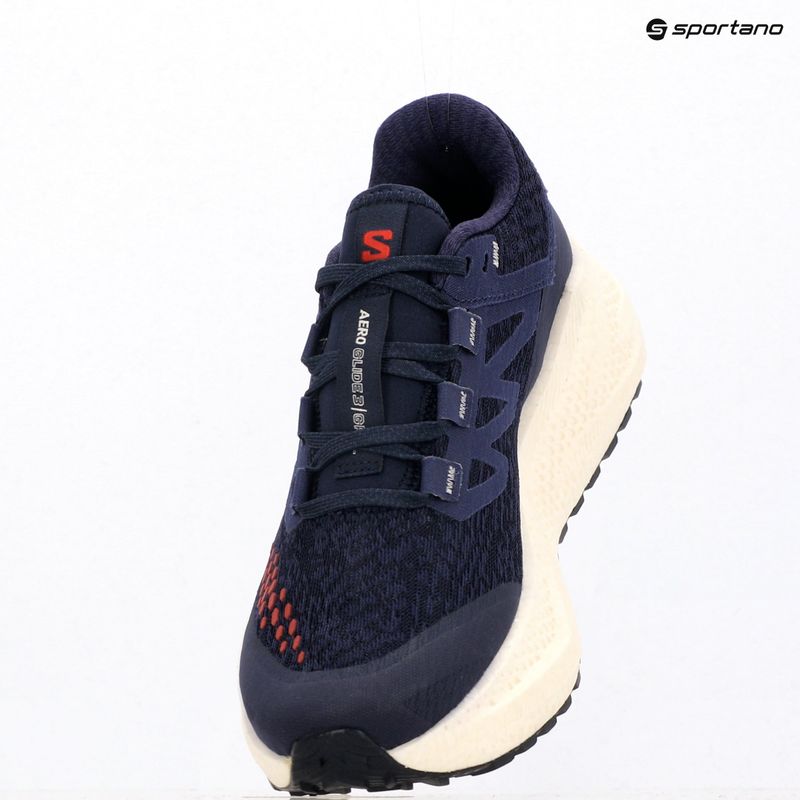 Women's running shoes Salomon Aero Glide 3 Gravel astral aura/vanilla ice/haute red 10