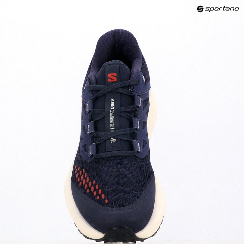 Men's running shoes Salomon Aero Glide 3 Gravel astral aura/vanilla ice/haute red 14