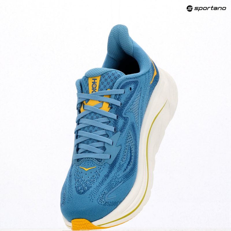 Men's running shoes HOKA Clifton 10 Wide alpine blue/foggy night 17