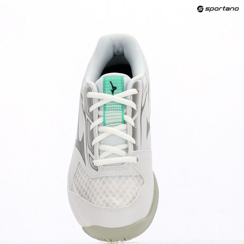 Children's volleyball shoes Mizuno Cyclone Speed 5 white/black/frozen emerald 13