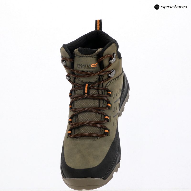 Men's trekking boots REGATTA Blake olive night/pumpkin spice 19