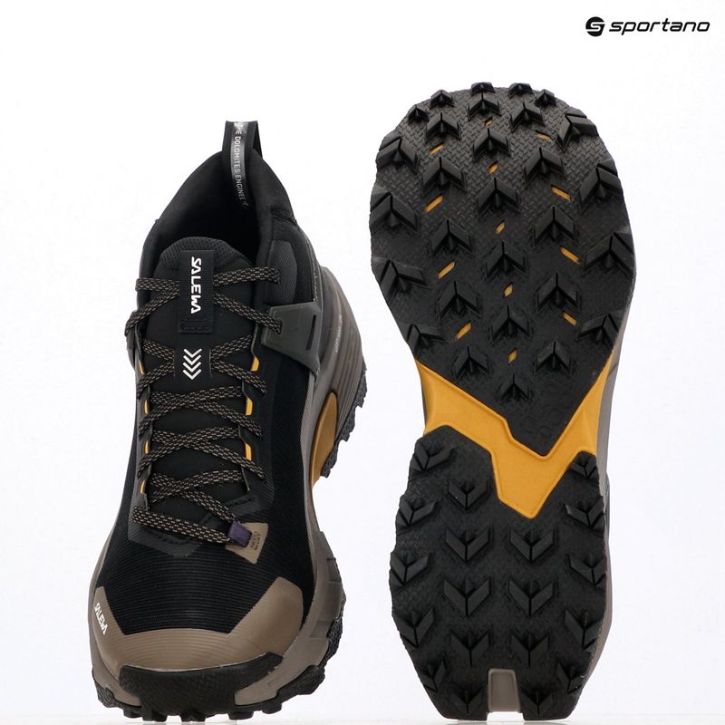 Men's trekking boots Salewa Pedroc 2 Mid PTX black out/bungee cord 9