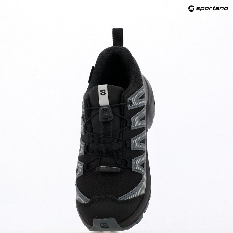 Children's trekking boots Salomon XA Pro 3D V8 Waterproof black/turbulence/quarry 14